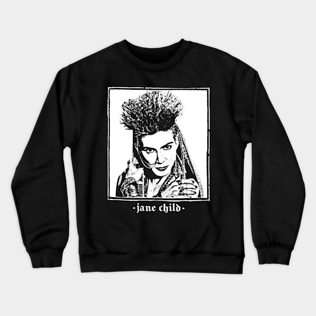 Jane Child /// Vintage Style Fan Design Crewneck Sweatshirt by DankFutura